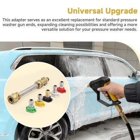 Durable metal body withstands up to 3000 PSI for reliable performance.
