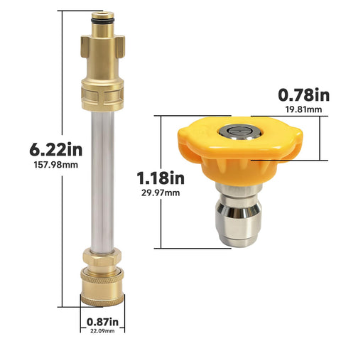 FixBear red 0-degree nozzle for tough stain removal on concrete.