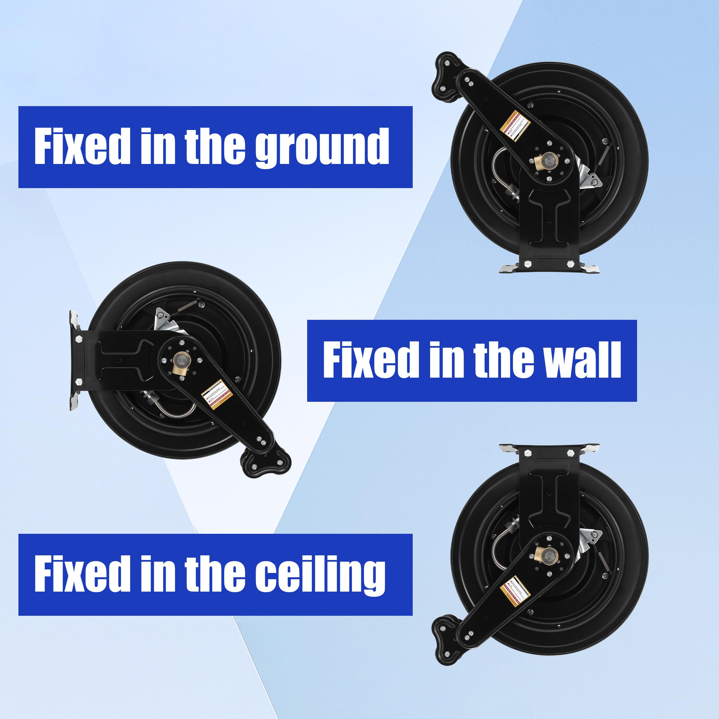 FIXFANS 50ft capacity highlight indicates long reach with minimal handling.
