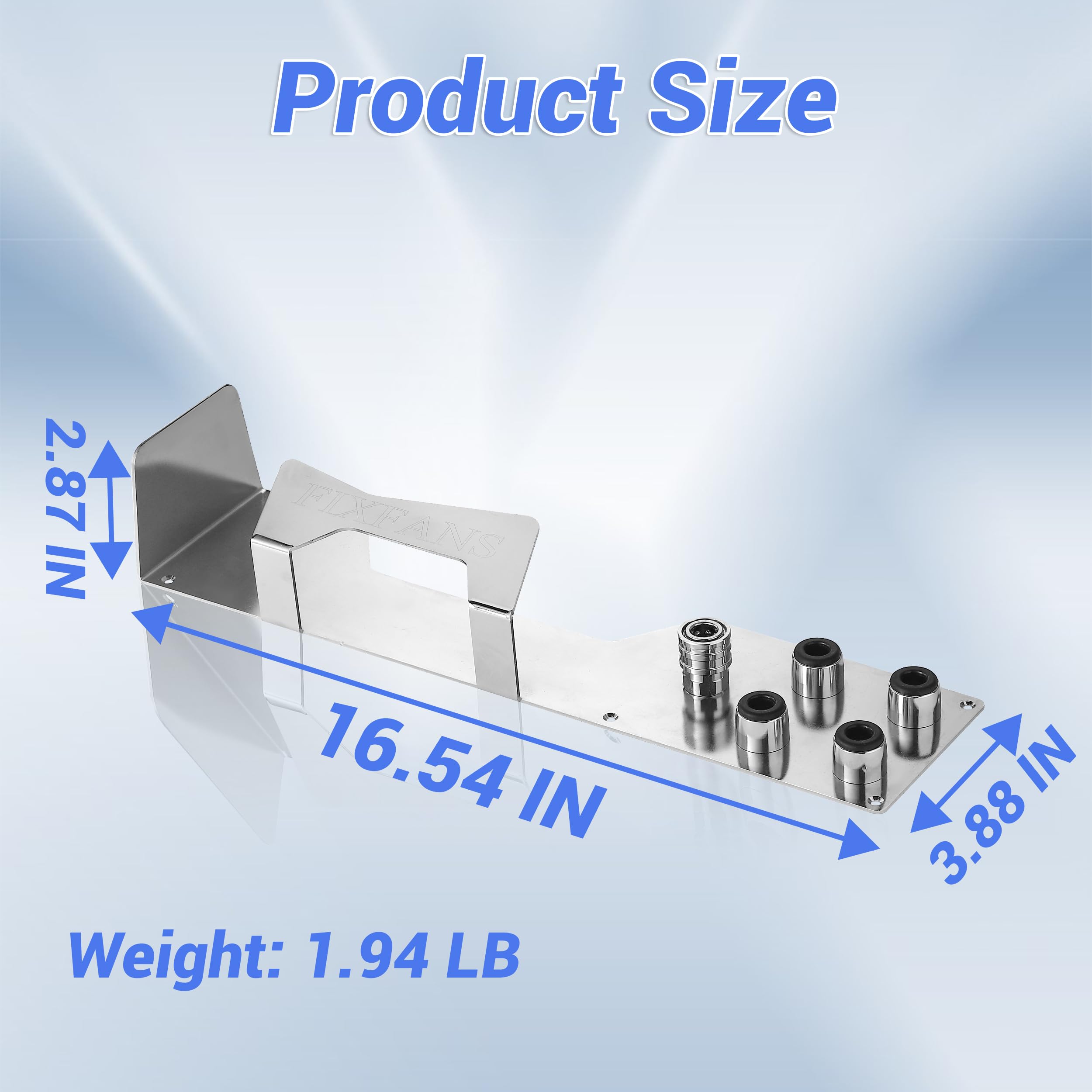 FIXFANS durable wall-mount rack supports heavy pressure washer parts