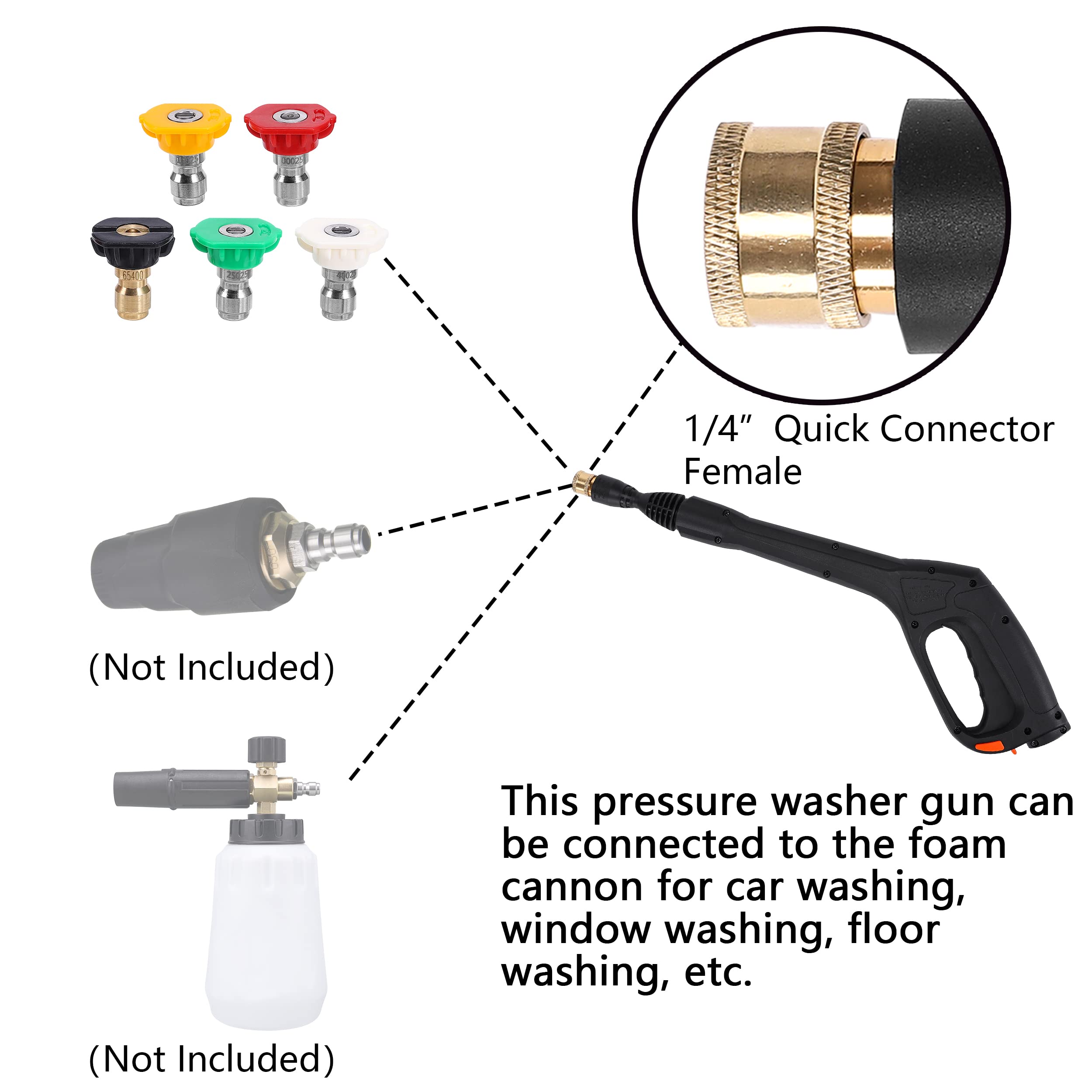 FIXFANS 15 degree nozzle for balanced power and reach