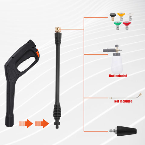FIXFANS nozzle holder keeps tips organized for quick cleaning sessions.