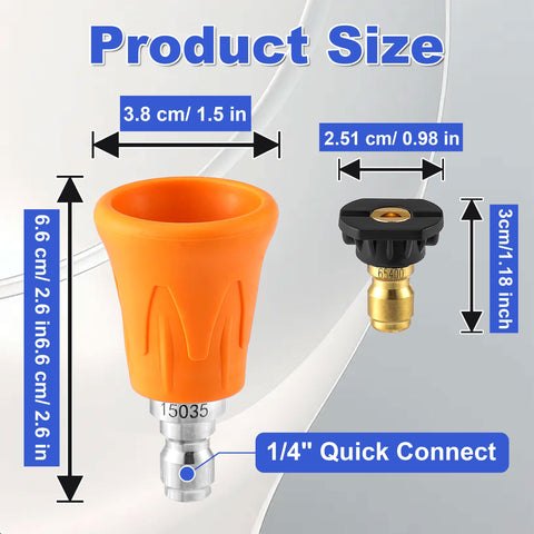 FIXFANS orifice 3.0 nozzle set delivers adjustable spray patterns.