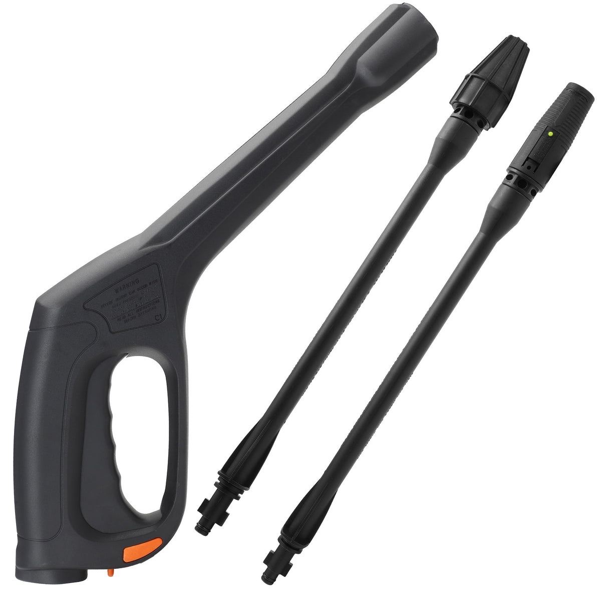 FIXFANS pressure gun with jet nozzle for precise, targeted cleaning on driveways.