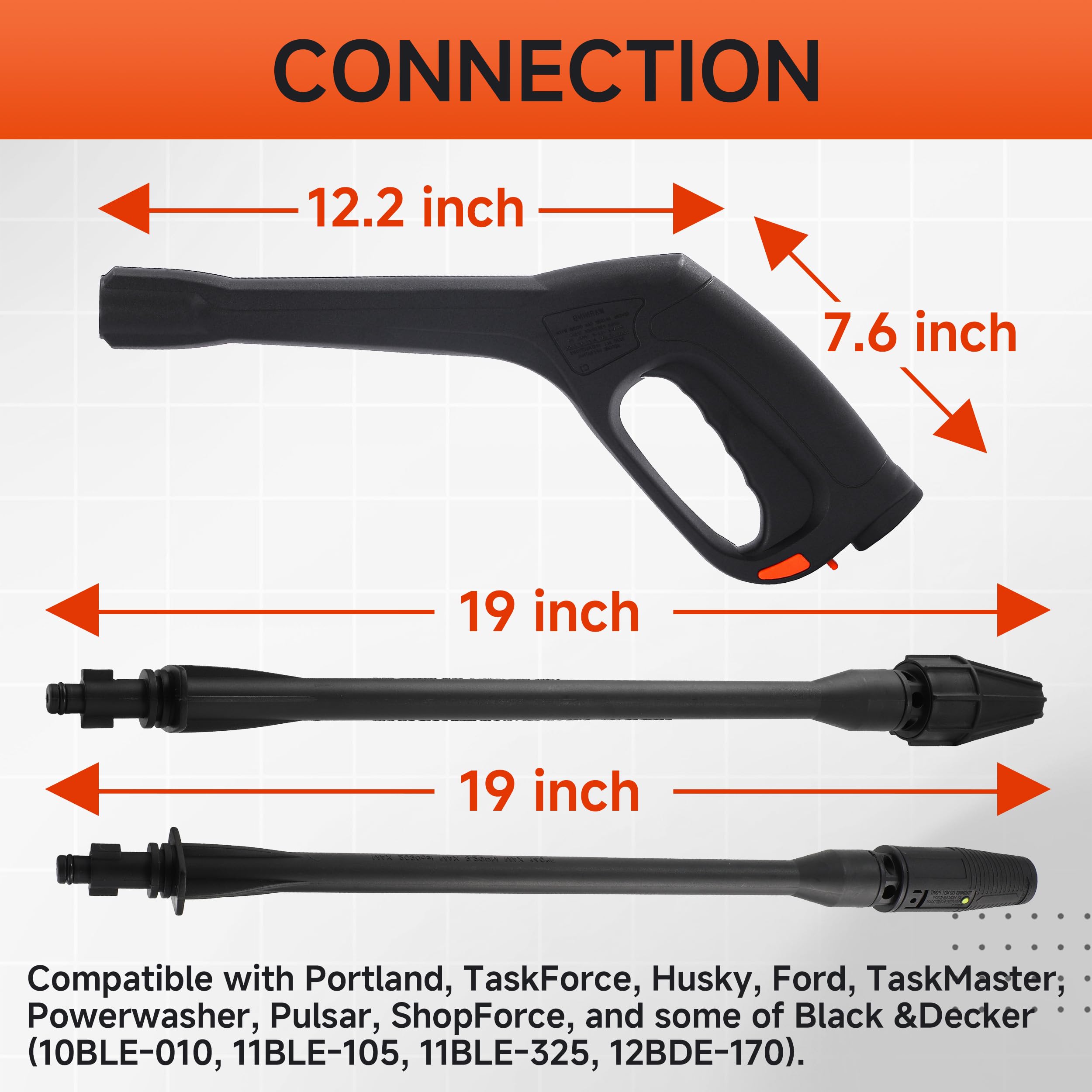 FIXFANS pressure gun features a trigger lock for safe operation during use.