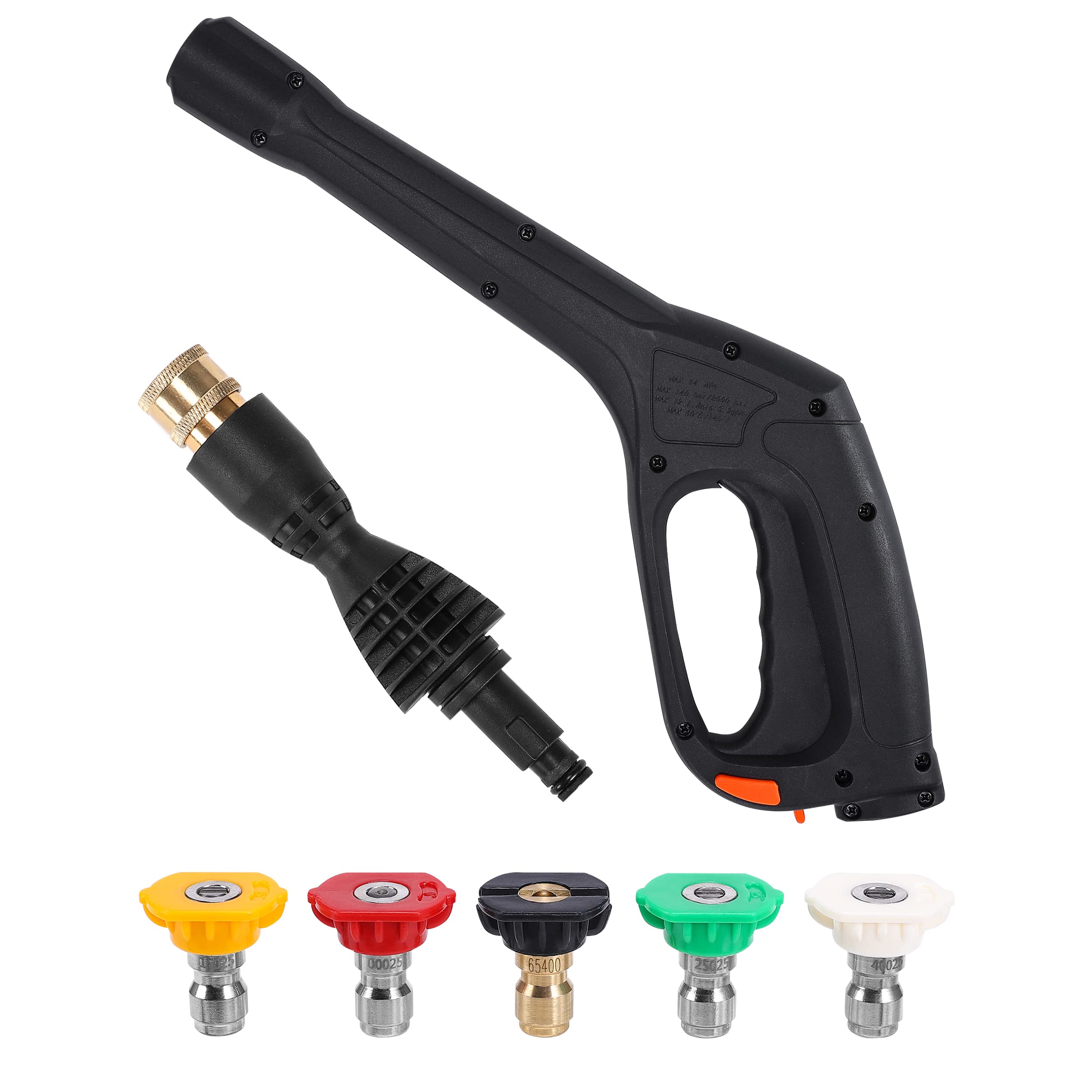 FIXFANS pressure washer gun assembly with ergonomic grip for controlled cleaning