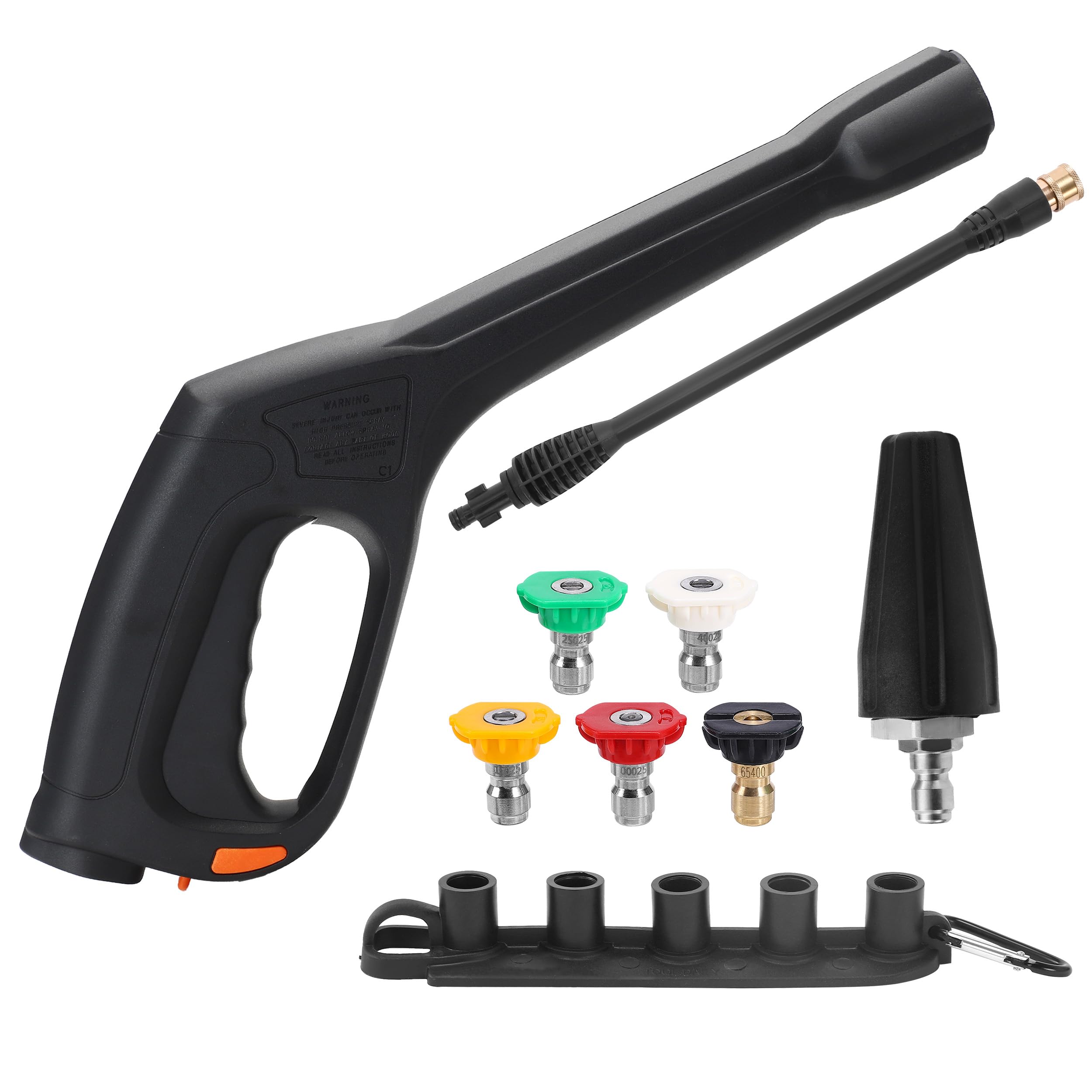 FIXFANS pressure washer gun kit with included wand for versatile outdoor cleaning.