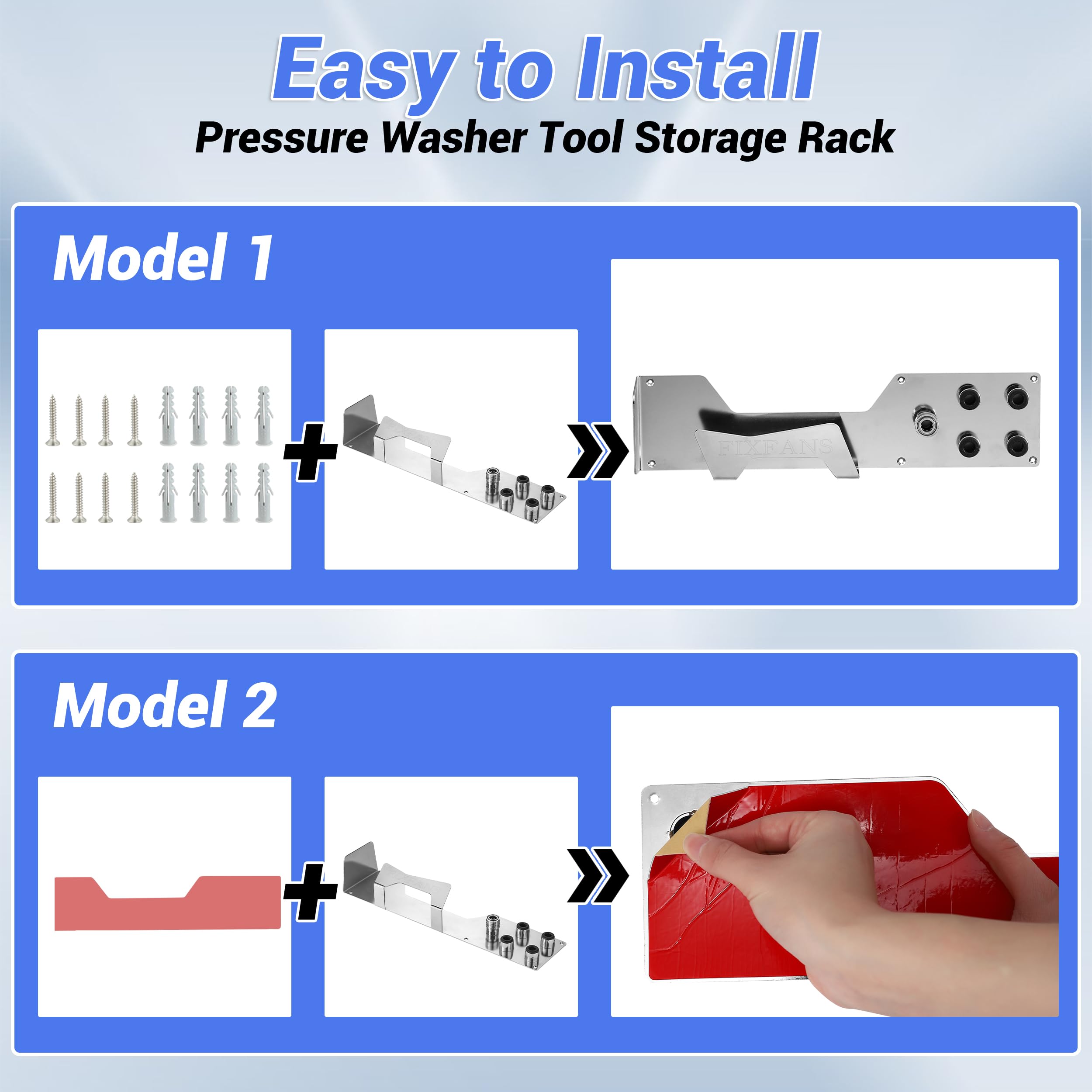 FIXFANS quick-connect accessory holder stores adapters and connectors