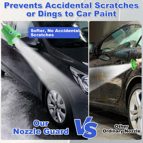 FIXFANS rubber protector cover cushions impact and guards nozzle from scratches.