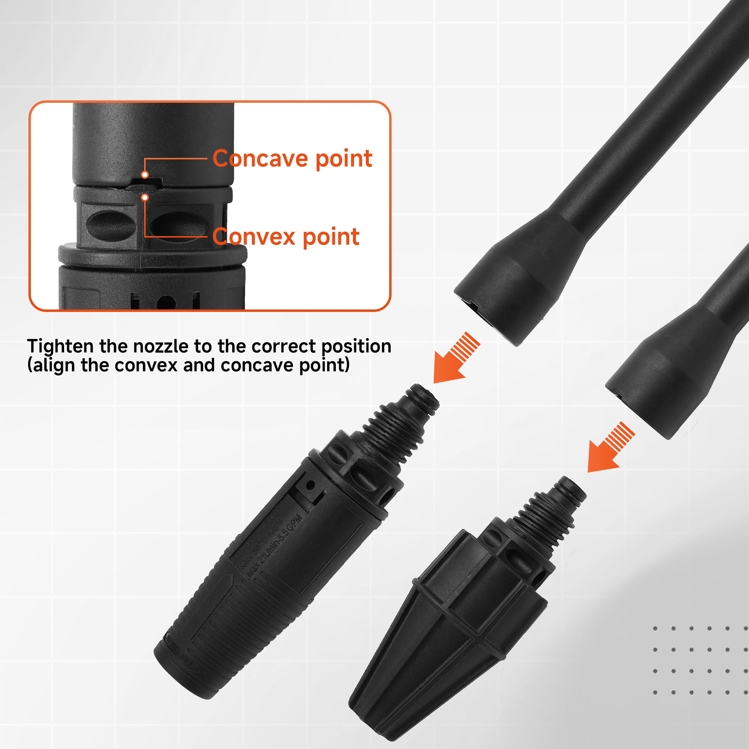 FIXFANS leak-proof connection helps minimize water loss during cleaning sessions.