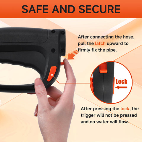 FIXFANS trigger lock feature prevents accidental spraying
