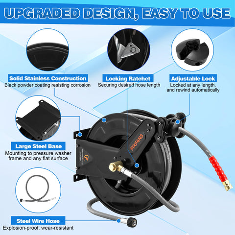 FIXFANS wall mount base for secure indoor or outdoor installation