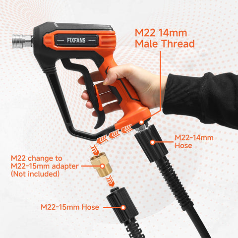 FIXFANS wand extension 21.7 inches for mid-range tasks.