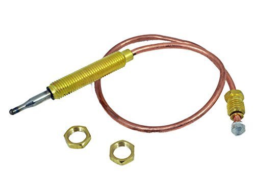 Fixitshop Mr Heater replacement thermocouple, 12-1/2 inch, supports safe ignition and valve compatibility.