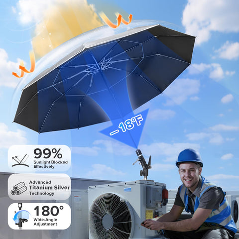 180-degree adjustable canopy angle for precise alignment.