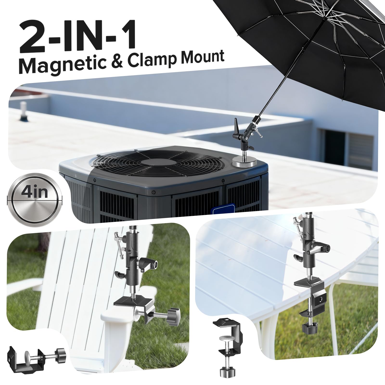 FixOasis frame combines aluminum and fiberglass for durable, wind-resistant performance.