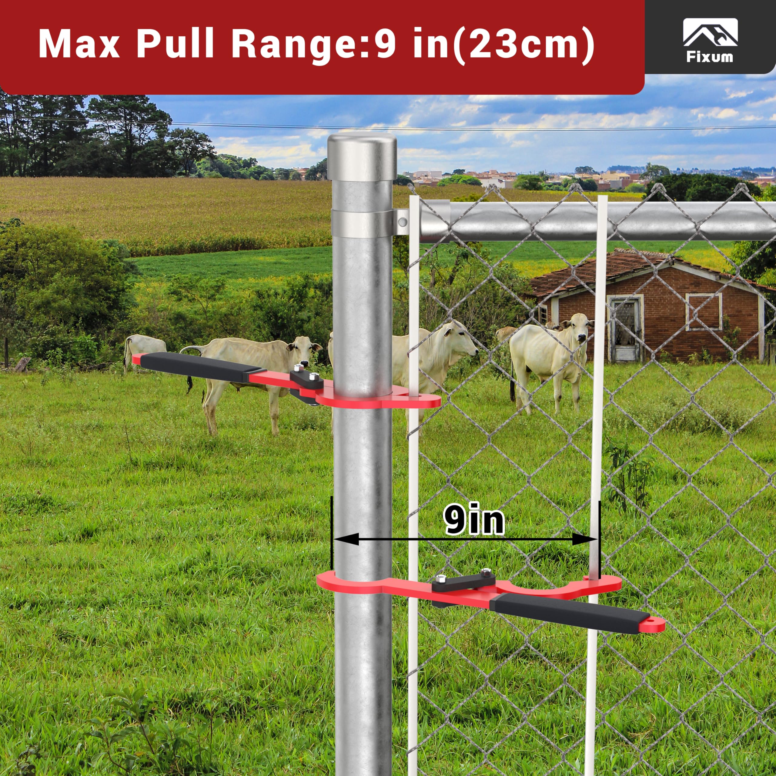 Fixum 9-inch pull range for precise alignment during installs