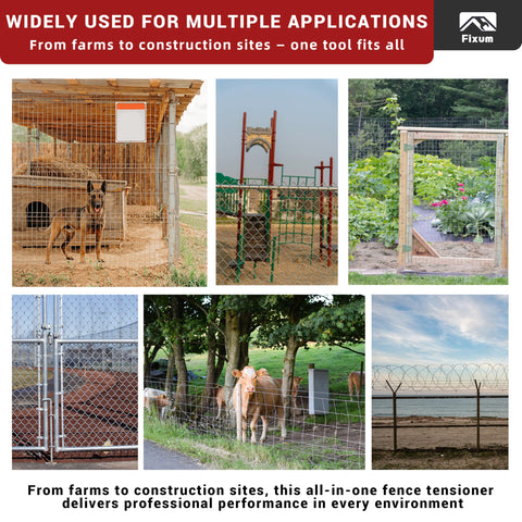 Fixum tool designed for farm and yard fence projects.