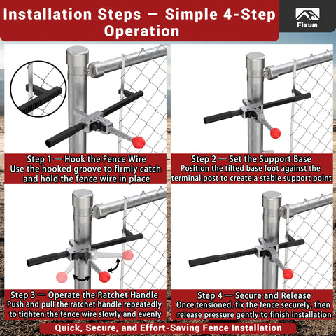 Fixum forged steel with rust-resistant finish withstands outdoor work.