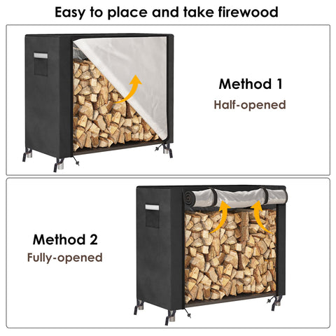Note that log rack is not included with Fixwal cover