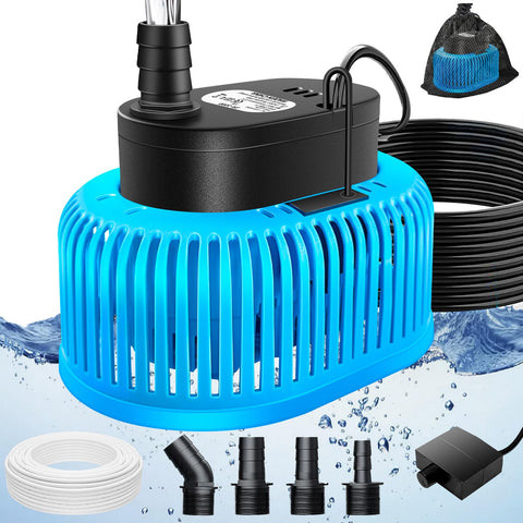 FizZeal pool cover pump for above-ground pools removes rainwater from cover
