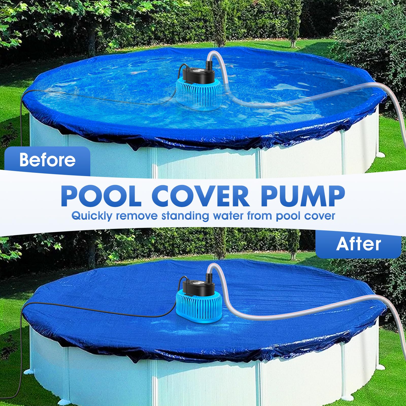 FizZeal pump shown with four adapters for hose compatibility