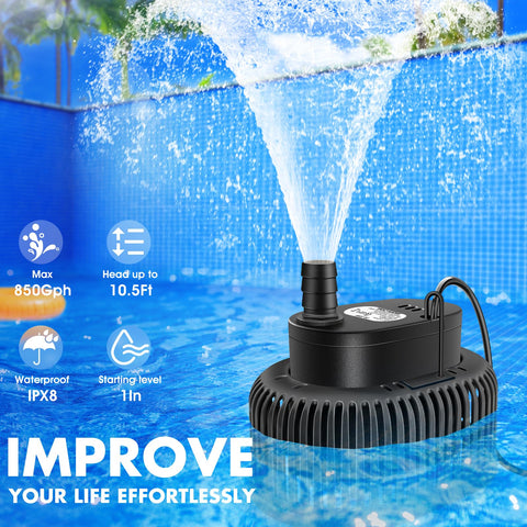 FizZeal pool cover pump three-step setup for easy installation