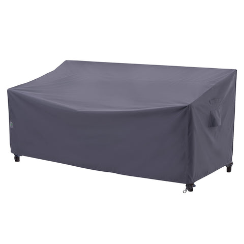 F&J Outdoors heavy-duty sofa cover for 82W x 39D x 36H protects a 3-seater from sun and rain