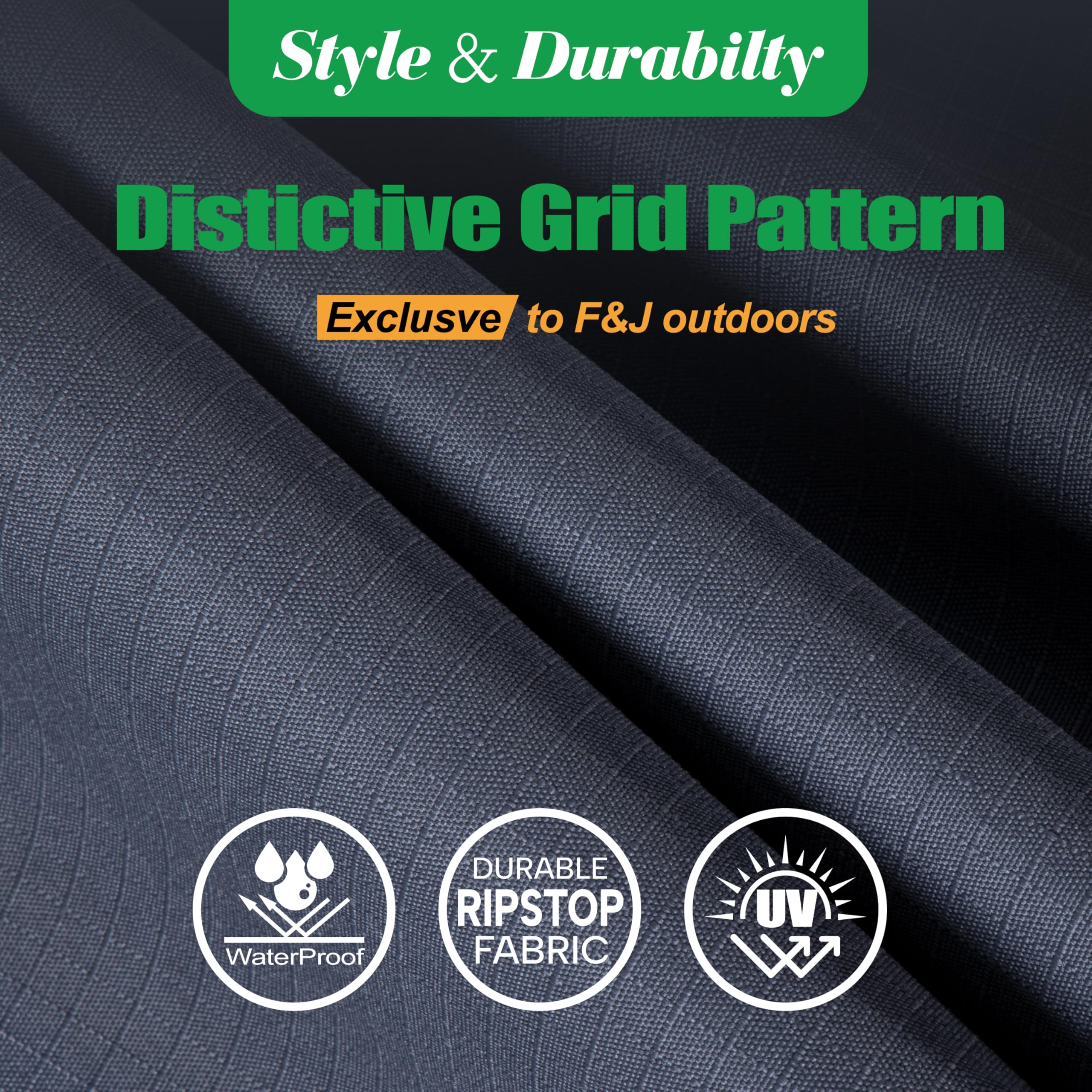 F&J Outdoors cover with drawstring hem for a snug, tailored fit.