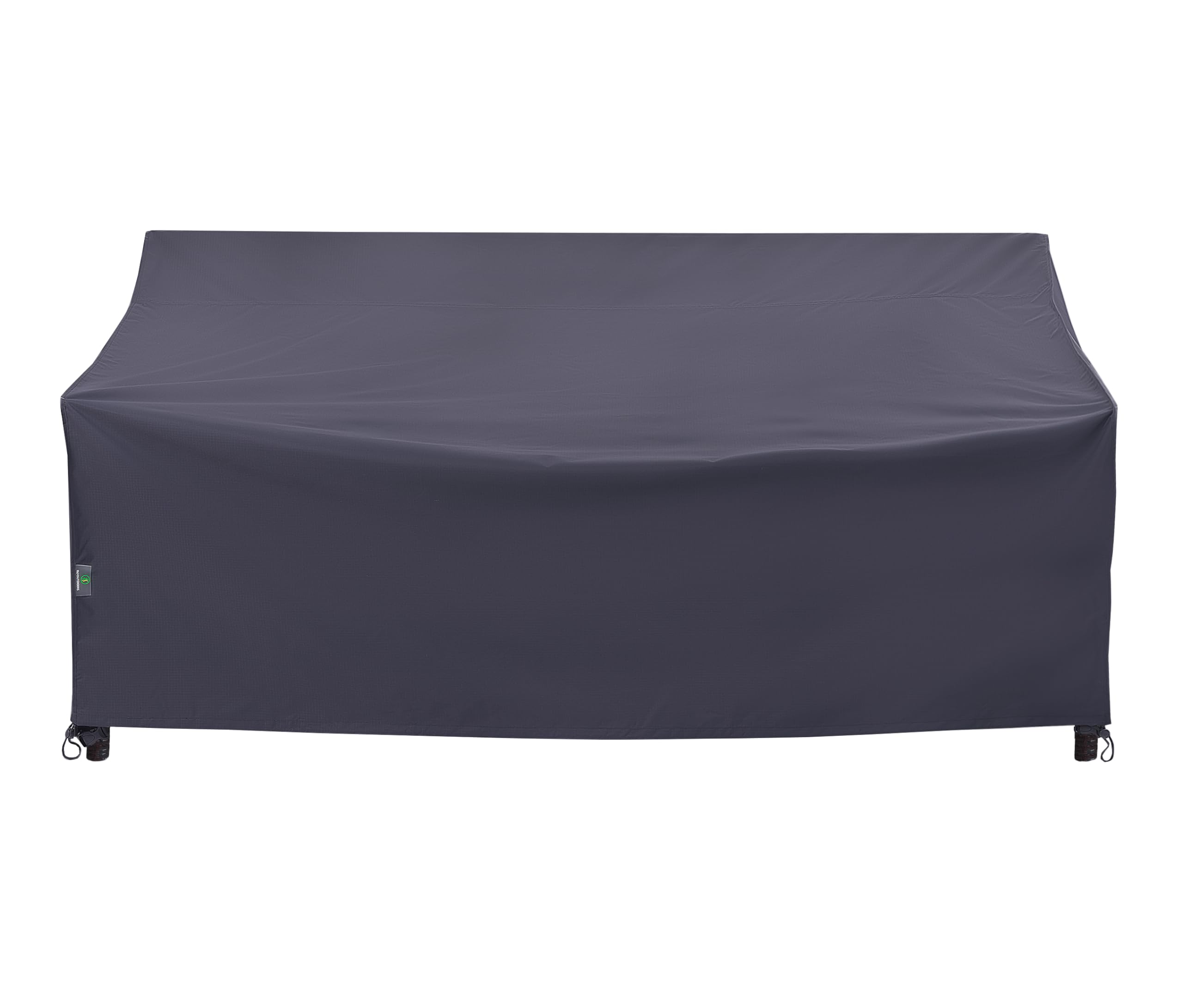 F&J Outdoors patio loveseat cover front view with rugged waterproof protection.