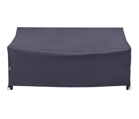 F&J Outdoors patio loveseat cover front view with rugged waterproof protection.