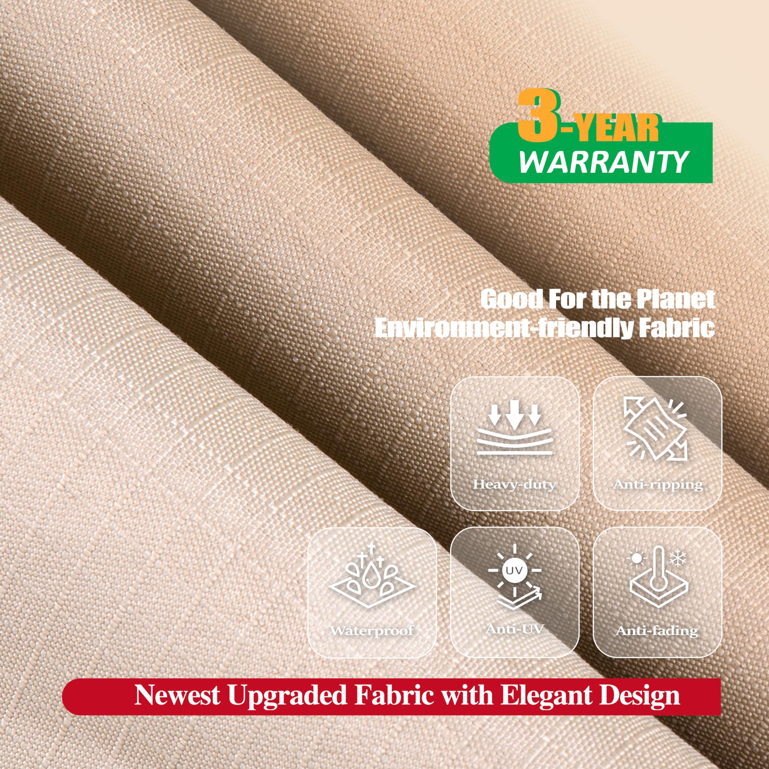 F&J Outdoors UV-resistant coating helps prevent color fading.