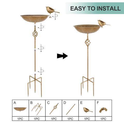 FJJYGYP garden-lawn decor adds color and wildlife-friendly appeal.
