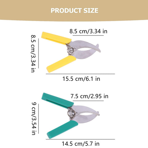 FJYXCHENXM girdling-scissors serrated yellow for quick bark work