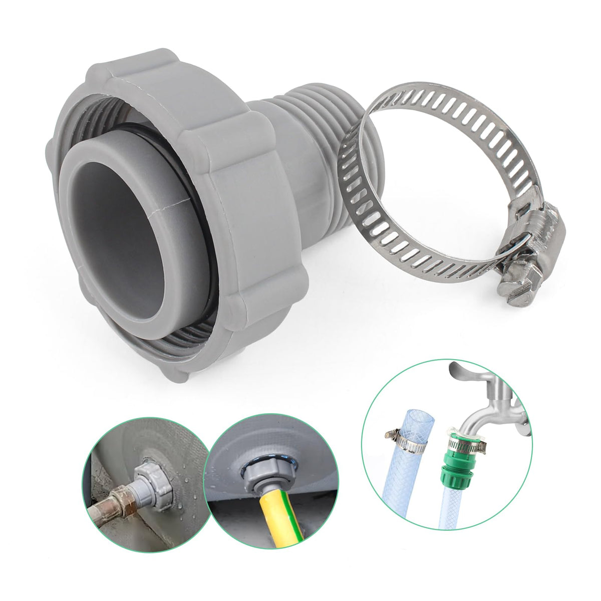 FKBAightccy Coleman drain connector fits P6 series for secure hose connection.