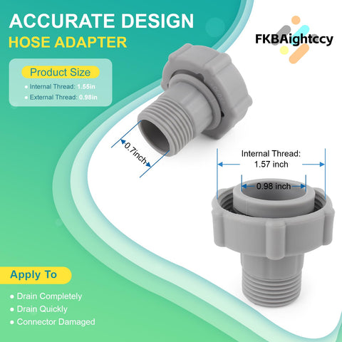FKBAightccy garden hose attachment enables garden drainage.