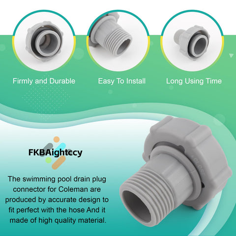 FKBAightccy tight-seal adapter reduces water drips.