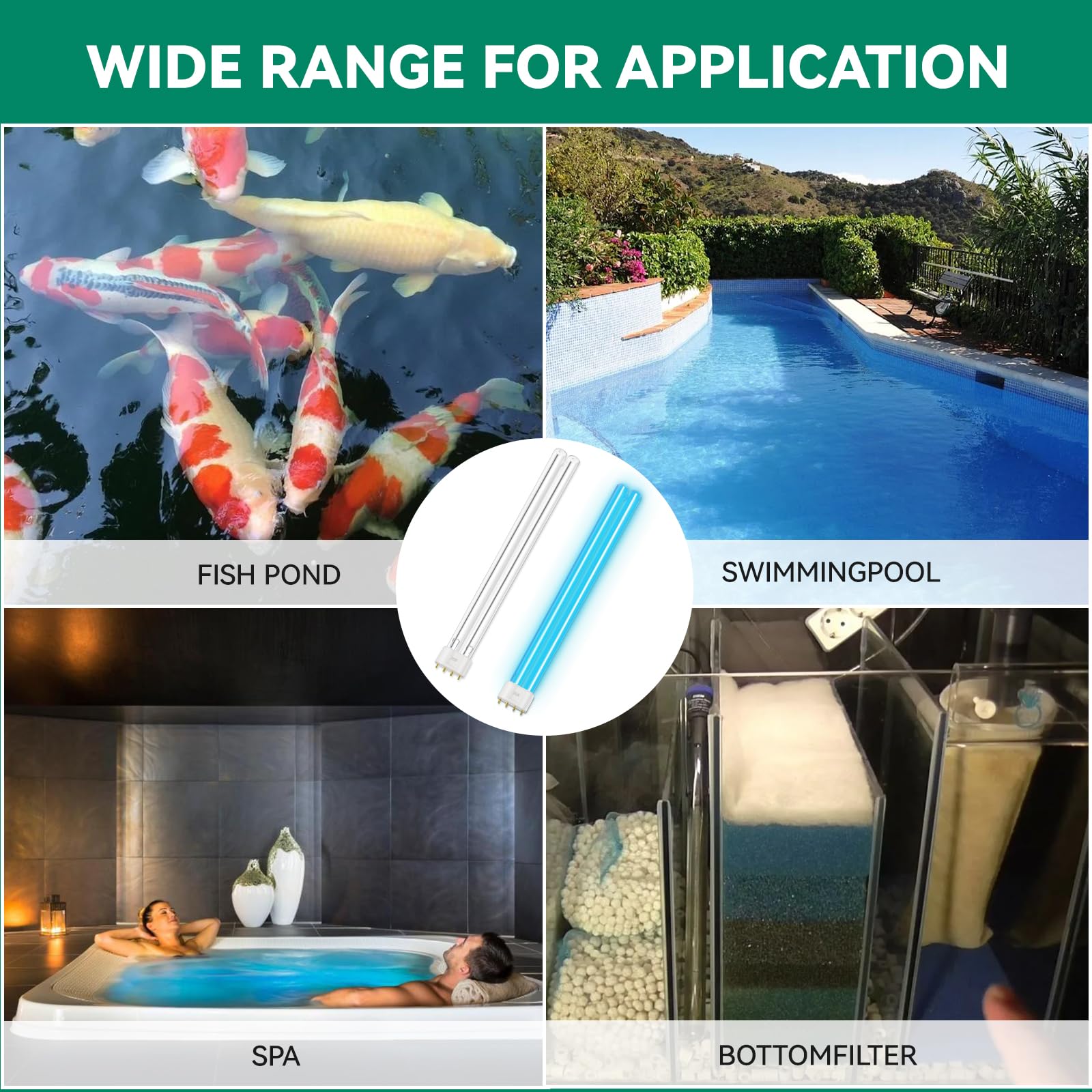 FKBYM pond and aquarium UV light keeps your aquatic habitat protected.