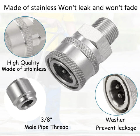 FKKWUOT ball lock design quick connect for smooth coupling and uncoupling.