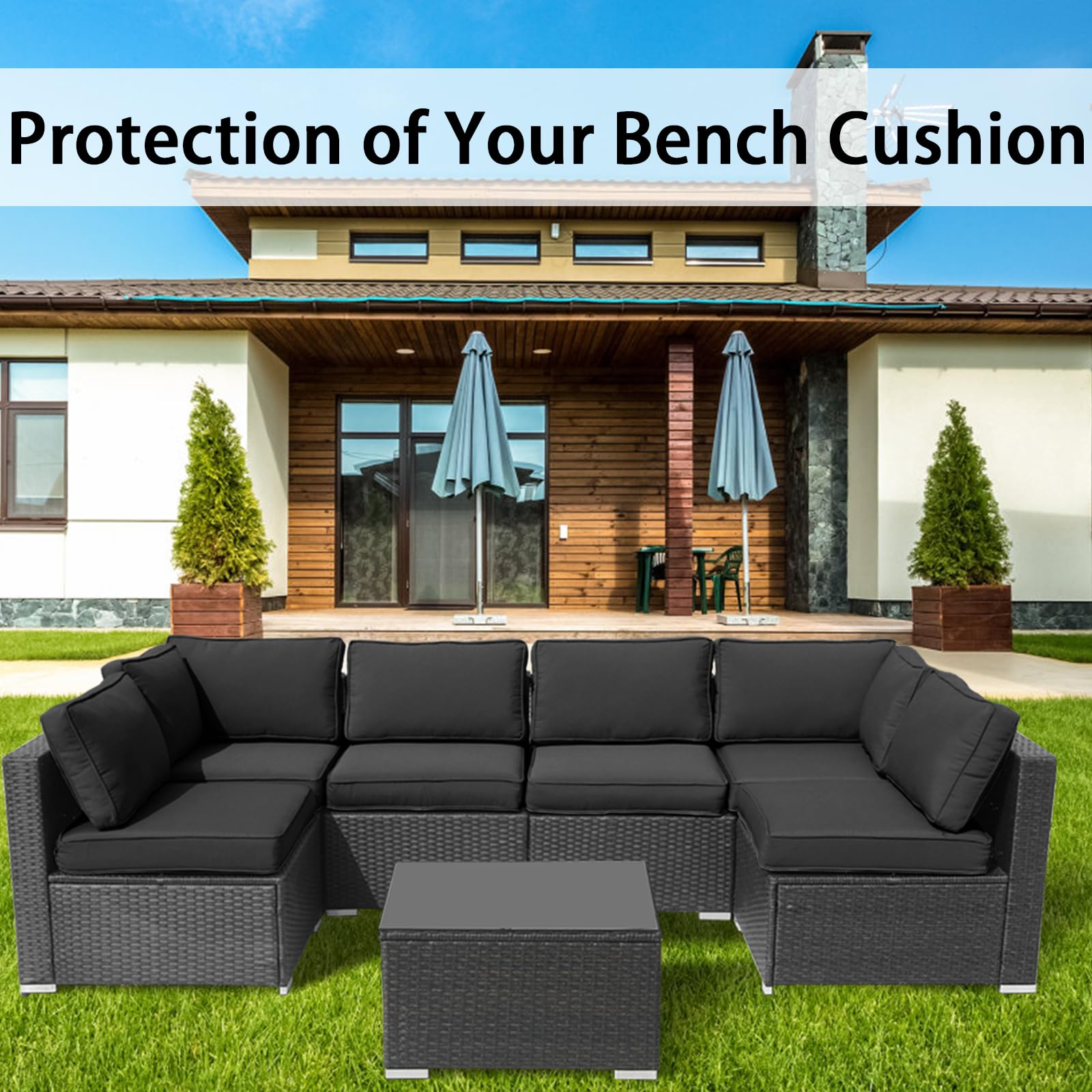 FKSLIFE cushion covers with zippers enabling quick changes