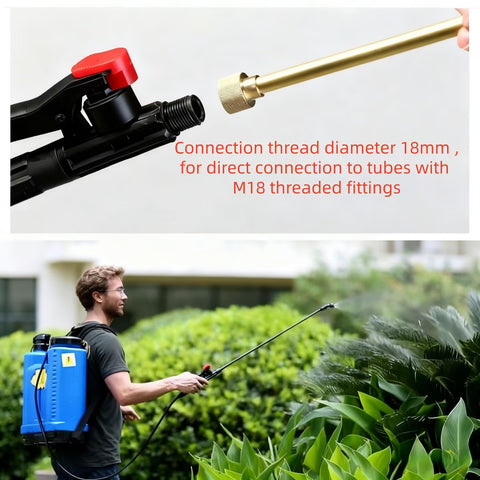 FKUMLUN 18mm thread connection detail, compatible with direct tube fittings for efficient setup.