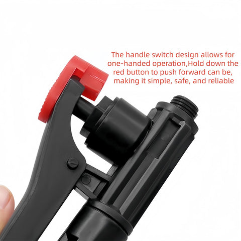 FKUMLUN sprayer handle switch design, shows one-handed control for safer, precise spraying.