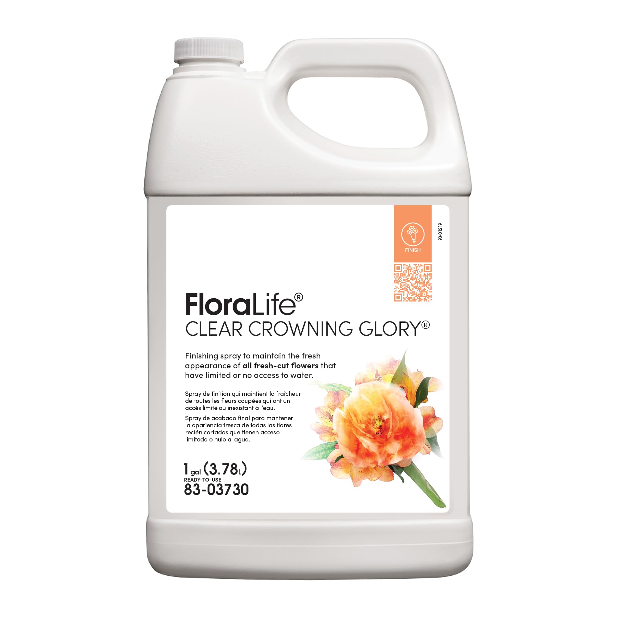 Floralife Clear Crowning Glory 1 gal bottle pour preserves moisture for stems