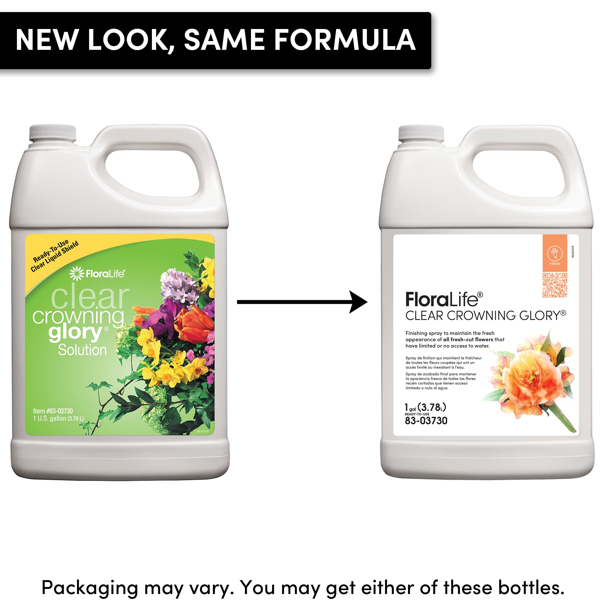 Floralife Clear Crowning Glory 1 gal bright-flower-display clear finish protects blooms