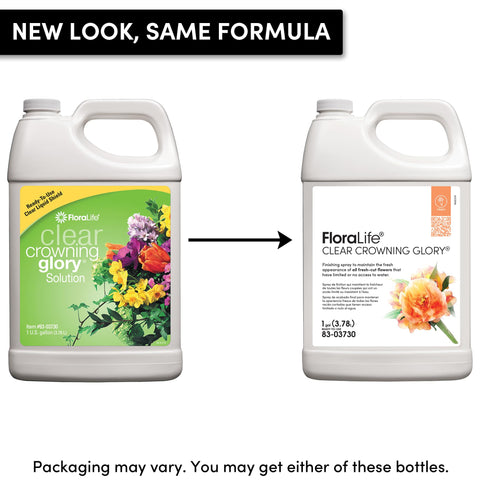 Floralife Clear Crowning Glory 1 gal bright-flower-display clear finish protects blooms