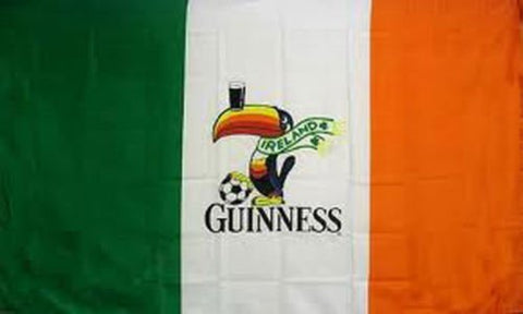 Flag 3x5ft Guinness Ireland Irish Sign shown for outdoor display and decorative use
