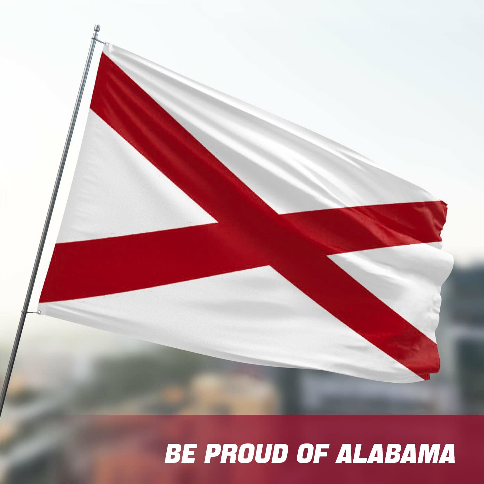 FLAGBURG recyclable materials support eco-friendly flag production.