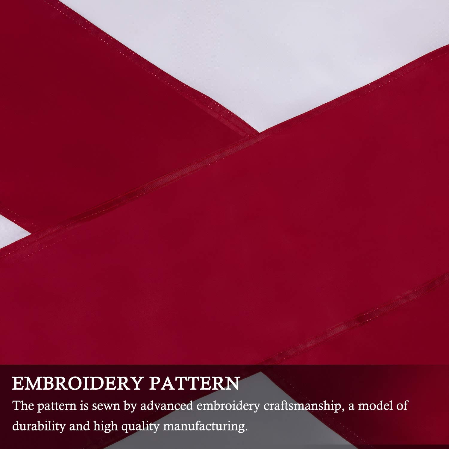 FLAGBURG flag with sewn stripes for crisp, high-quality appearance.