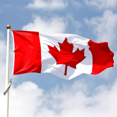 FLAGBURG Canada flag displays vibrant colors for porch, garden or office display.