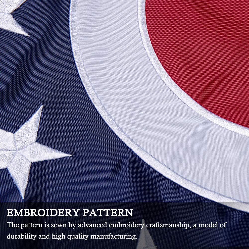 Flagburg flag with brass grommets for secure mounting